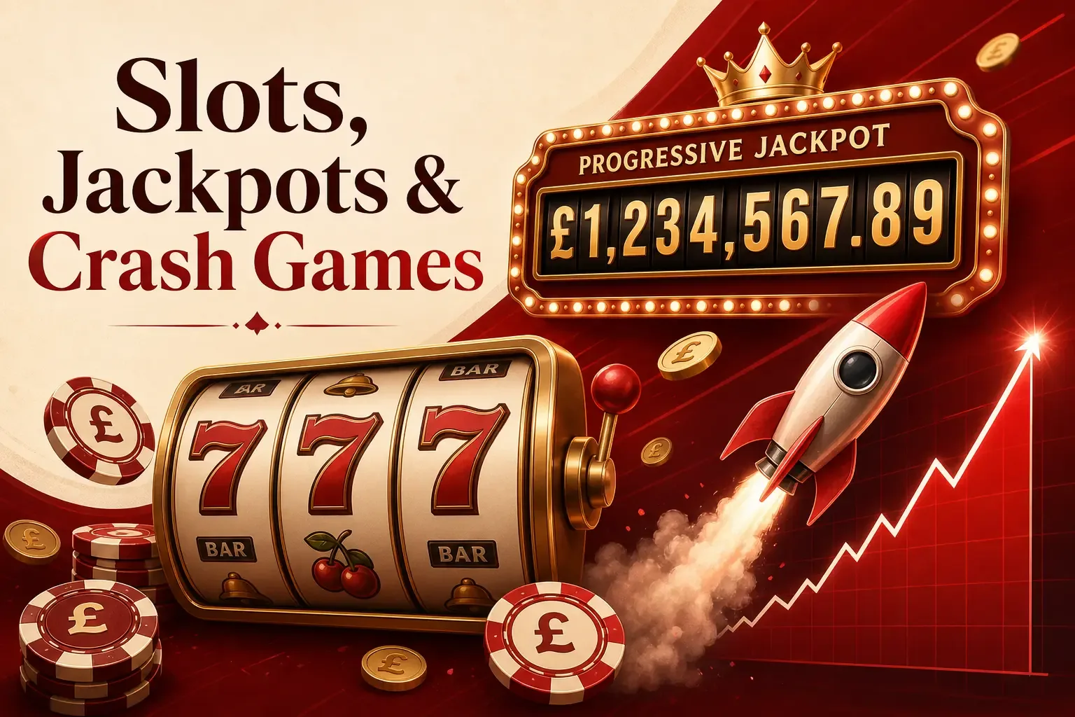 Slots, Jackpots & Crash Games
