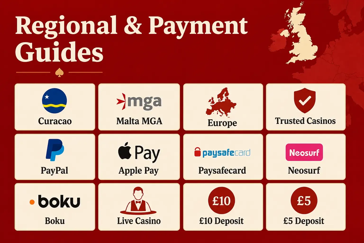 Regional Guides for Casinos Not Listed on GamStop